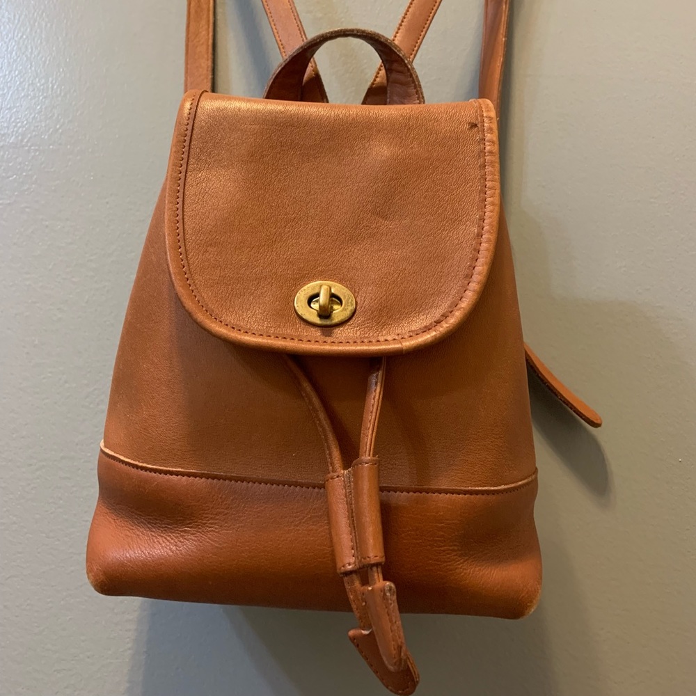 Vintage Coach Leather Backpack